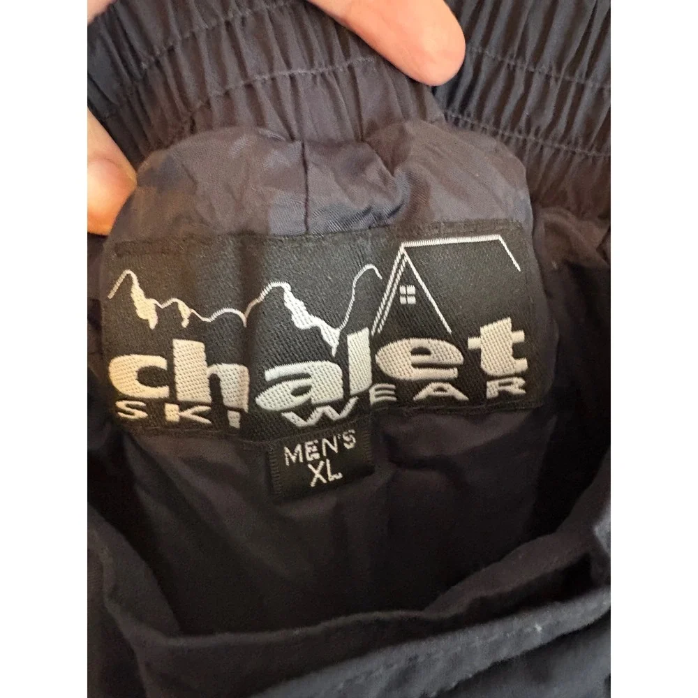 Chalet Skiwear Mens XL Navy Blue Insulated Snow Pants Ski Snowboard Winter